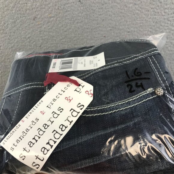 New Standards & Practices Womens Dark Wash Flared Jeans Size‎ 27 - Picture 14 of 14